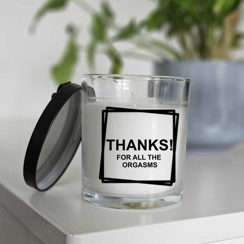 Duftkerze "THANKS for all the orgasms"