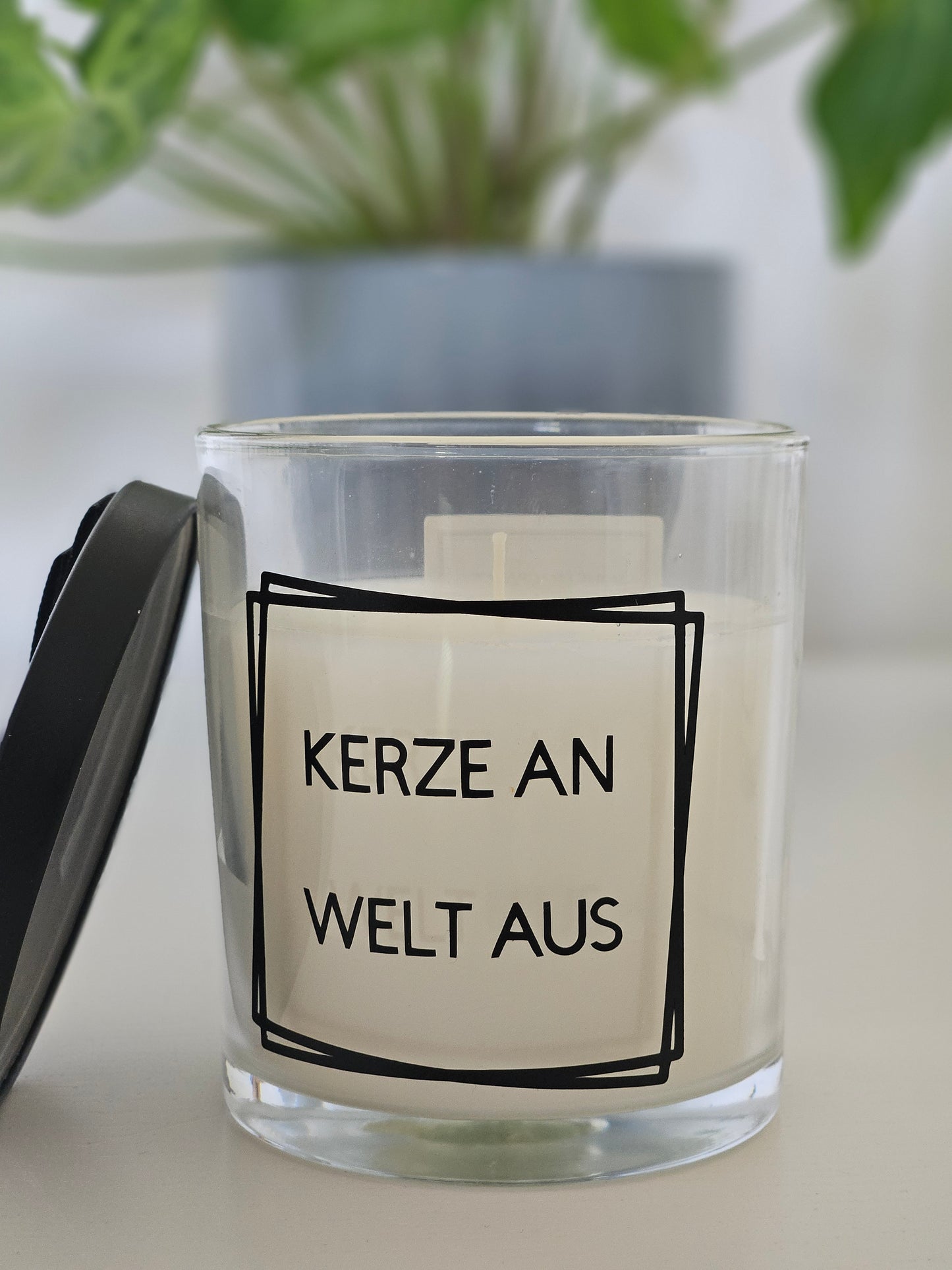 Duftkerze "Kerze an Welt aus"