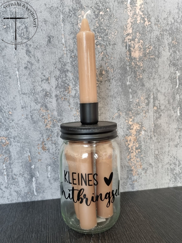 Kerzenglas 'Mitbringsel': Verbreiten Sie Glück und Gemütlichkeit