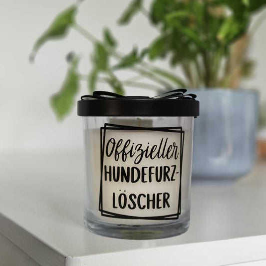 Duftkerze "Offizieller Hundefurz-Löscher"
