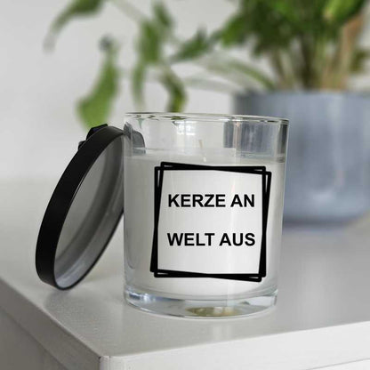 Duftkerze "Kerze an Welt aus"