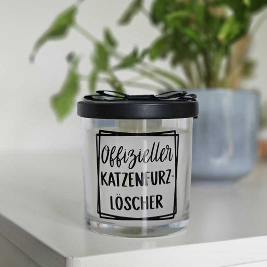 Duftkerze "Offizieller Katzenfurz-Löscher"