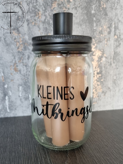 Kerzenglas 'Mitbringsel': Verbreiten Sie Glück und Gemütlichkeit