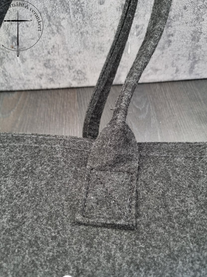 Filz Shoppingbag "Ich geh' schaukeln" 42x22x33cm
