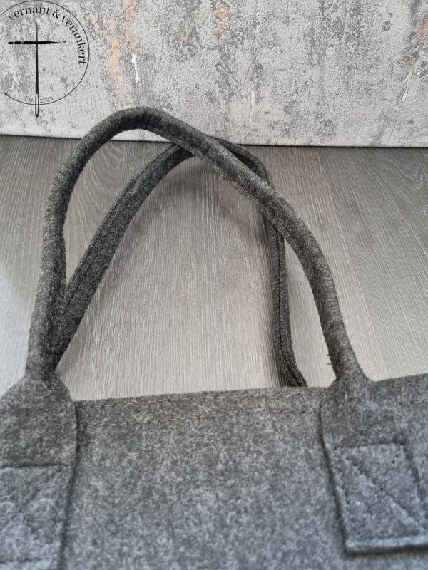Filz Shoppingbag "Ich geh' schaukeln" 42x22x33cm
